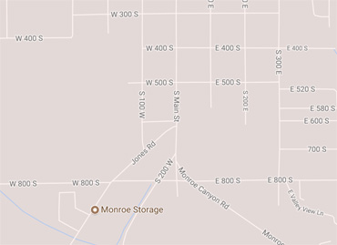 map of Monroe Utah